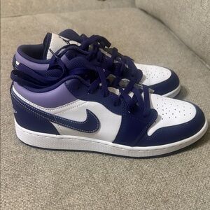Nike Navy and White Athletic Shoes